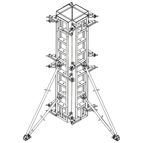 опалубка колонн на угловых элементах
