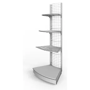 стеллаж торговый сетчатый угла внешнего 45 градусов