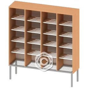 шкаф для горшков на 20 мест мт-ад-19