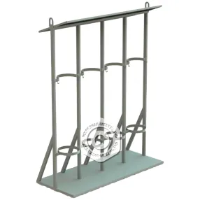 стойка для 4-х газовых баллонов на 40 литров сгм-04 с крышей