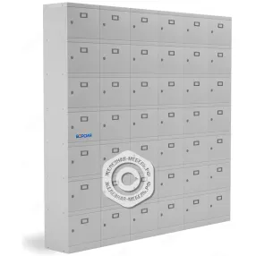 шкаф для касок 42 ячейки (6 секций по 7 ячеек)