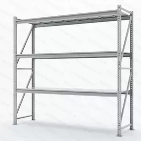 стеллаж сфм 2000х2000х600 (3 яруса с настилом) ral