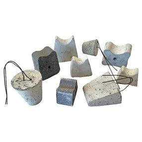 бетонный фиксатор арматуры пирамида опорная для сыпучих грунтов 50 мм, упаковка 100 шт