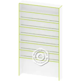 стеллаж для книг с отделом для пуфа ст-ад-146-9