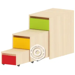 лесенка выдвижная для кровати 3 яруса дк-ад-33