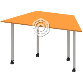 стол мобильный «трапеция» ст-шп-118, оранжевый