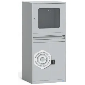 шкаф компьютерный металлический 1600х720х600