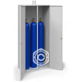 шкаф для 3-х газовых баллонов, усиленный (2000х900х500)