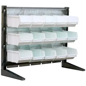 настольный органайзер-стеллаж мини №3 (белые ящики)