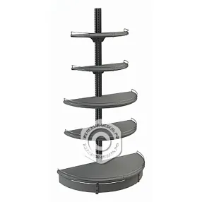 стеллаж торговый торцевой полукруглый 25 серия