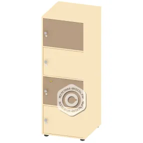 шкаф 4 секции на замке гр-шп-12, крем