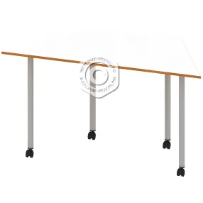 стол мобильный «трапеция» ст-шп-118, белый