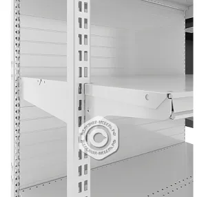 стеллаж торговый усиленный с дополнительной стойкой 25 серия