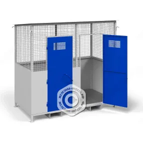 хранилище для баллонов без креплений сварное хгс-01.01, оцинкованный настил