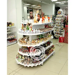 стеллаж торговый торцевой полукруглый 50 серия