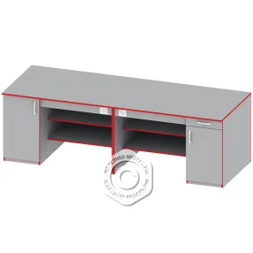 стол демонстрационный для кабинета физики пр-тр-7, серый