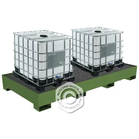 поддон металлический для 2-х еврокубов пде-2500, 625 литров