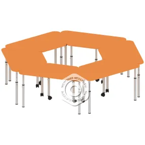 стол модульный, комплект из 6 столов шкав6