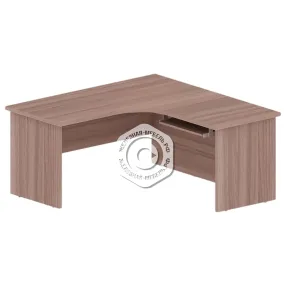 стол письменный угловой оф-ст-184, ясень шимо темный