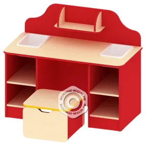 стол дидактический с пуфом дс-ад-60-2