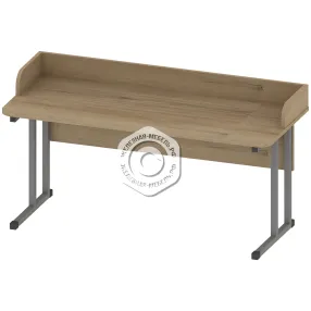 стол 2-местный лабораторный с бортом регулируемый, ростовая группа 2-7, пр-шп-3-1, дуб кронберг