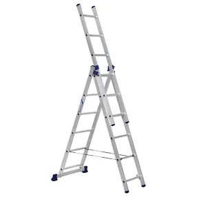 лестница трехсекционная алюминиевая 3х6 арт. 5306