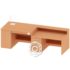 стол демонстрационный для кабинета химии пр-тр-8, бук бавария светлый