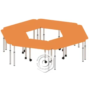 стол модульный, комплект из 6 столов шкав6-2