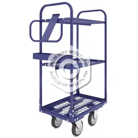 тележка платформенная 3-х ярусная тя 445х840х1175 мм без колес