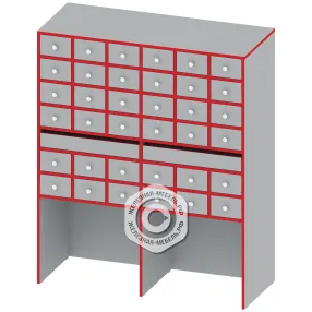 шкаф для библиотеки 36 ячеек мб-шк-1