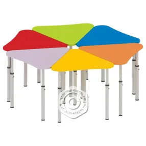 стол «ромашка», комплект из 6 частей дс-ад-10-7