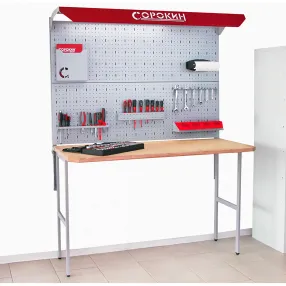 верстак откидной деревянный standart, перфорация 1м