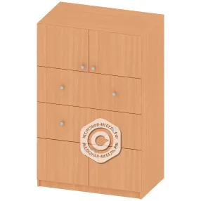 шкаф для инвентаря с задвижными ящиками шк-ад-31б