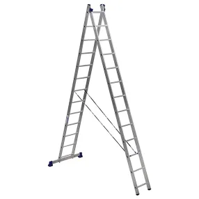 лестница двухсекционная алюминиевая 2х13 арт. 5213